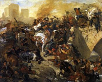 Eugene Delacroix : The Battle of Taillebourg (draft)